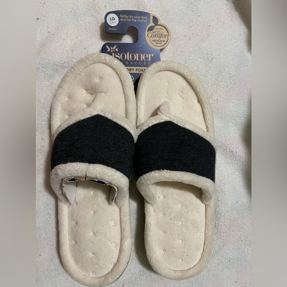 Isotoner signature memory foam slippers